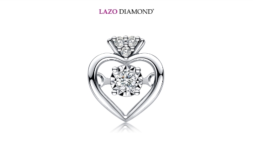Picture of LAZO DIAMOND 钻石吊坠  + LAZO 白金项链