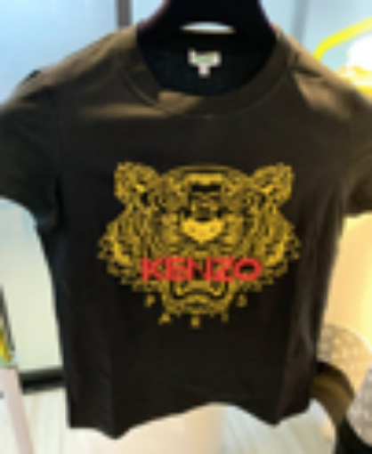 Picture of KENZO YELLOW TIGER BLACK TEE