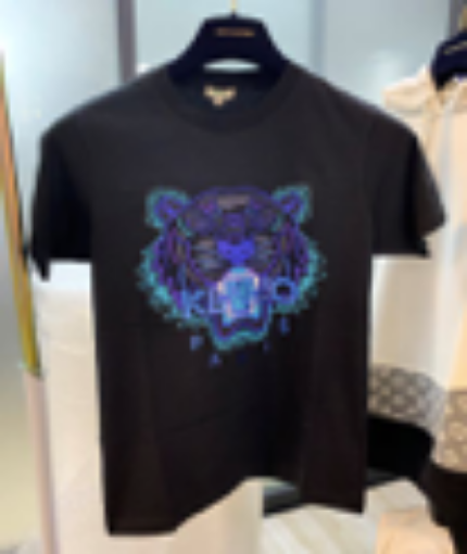 Picture of KENZO PURPLE TIGER BLACK TEE