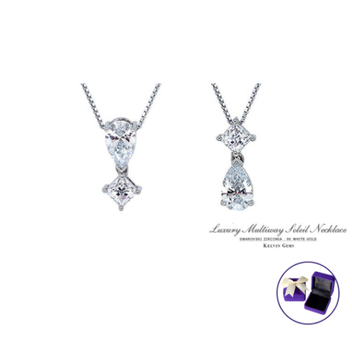Picture of Multiway Soleil Pendant Necklace Made With Swarovski Zirconia